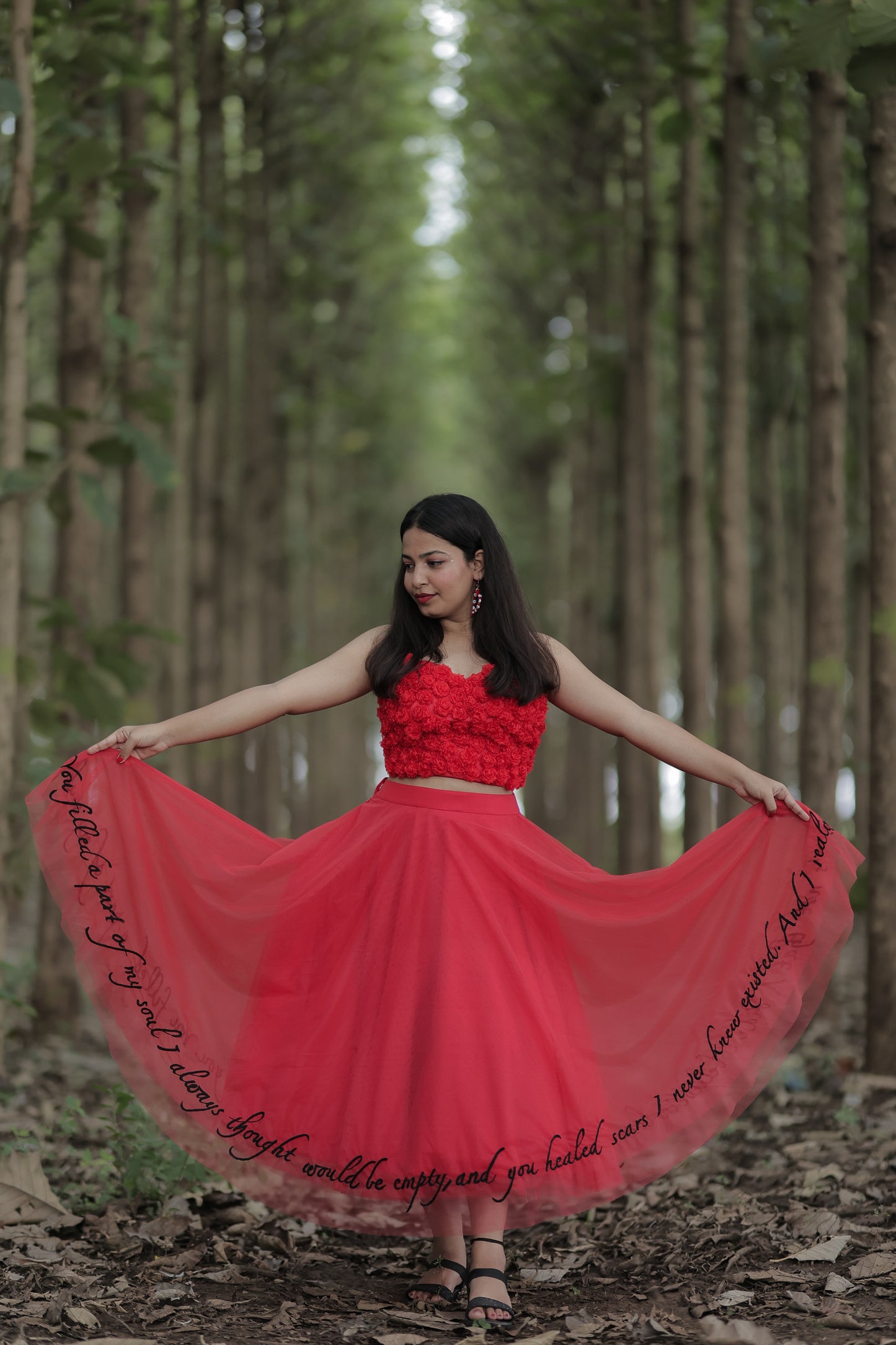 Bridget corset top and skirt