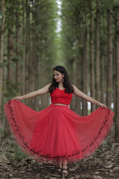 Bridget corset top and skirt