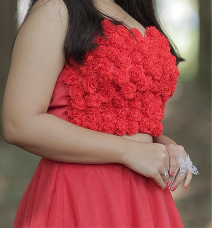 Bridget rose corset top