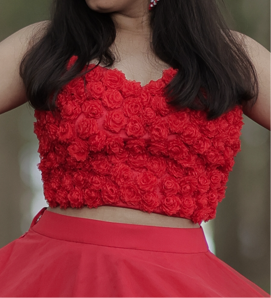 Bridget rose corset top